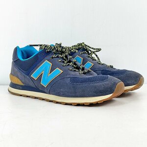 new balance ニューバランス スニーカー ML574 28cm ネイビー メンズ [F6641]