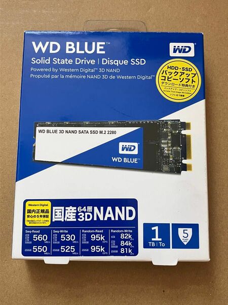 WD Blue M.2 SATA 1TB SSD NGFF