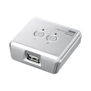 USB2.0手動切替器 2回路 2台のパソコンで1台のUSB2.0対応機器を切り替えて共有できる サンワサプライ SW-US22N 送料無料 新品