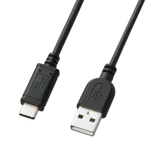 USB2.0 Type C-Aケーブル 0.5m ブラック USB認証取得品 KU-CA05K サンワサプライ 送料無料 新品