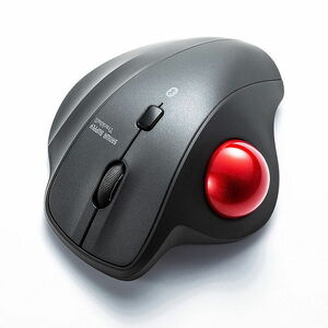 Bluetoothトラックボール マウス（ブラック） 静音 ワイヤレス エルゴノミクス サンワサプライ MA-BTTB130BK 新品 送料無料