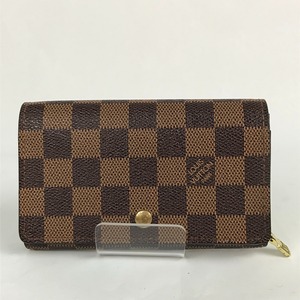 ■■ LOUIS VUITTON ルイヴィトン ダミエ ポルトモネ・ビエトレゾール 二つ折り財布 CA0074 N61730 やや傷や汚れあり