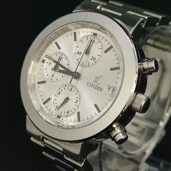 極美品 稼働品 CITIZEN シチズン XC クロスシー シルバー クォーツ
