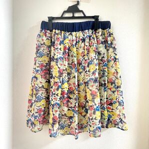 cralla スカート 花柄 ミニスカート