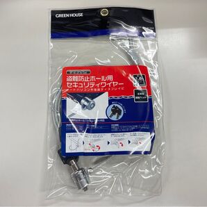 グリーンハウス キー式盗難防止ホール用セキュリティワイヤ (GH-SW-SK180)