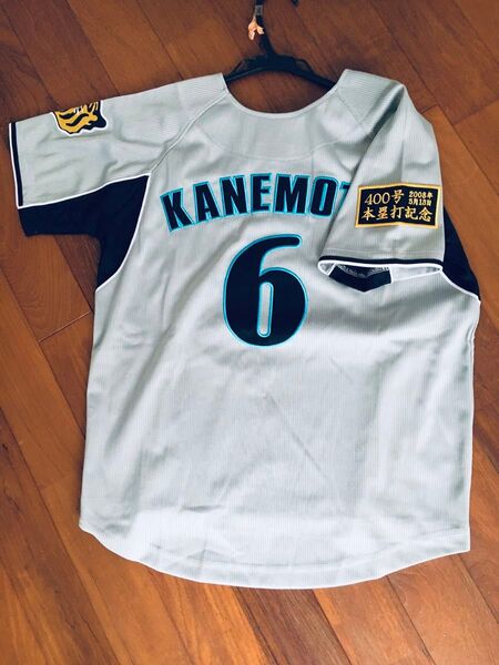 阪神タイガース 金本知憲 ユニフォーム ビジター グレー S #6 金本 400本塁打記念 限定 刺繍 ヴィンテージ
