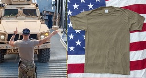  вооруженные силы США оригинал T- рубашка койот Brown OCP L TS683x