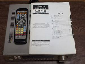 o bargain DENON Denon AVR-F100 AV Surround amplifier receiver body owner manual, remote control electrification has confirmed 