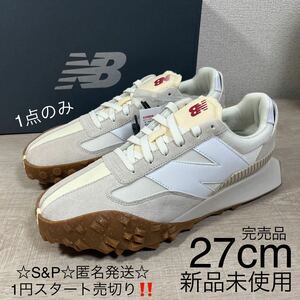 1円スタート売切り 新品未使用 ニューバランス スニーカー 27cm NEW BALANCE XC-72 ホワイト 白 スエード ナイロン 靴 完売品 996 574