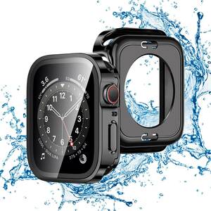 TALENANA for Apple Watchケース【2 in 1防水設計】アップルウォッチ 用 保護ケース(Series 9/8/7,45mm,ブラック) S94