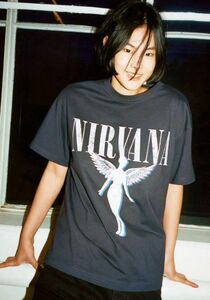 【未使用】NIRVANA　ニルヴァーナ　天使ロゴ　Tシャツ　XLサイズ