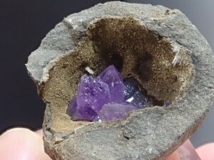 [ Kaguya Hime ] flower amethyst purple crystal raw ore specimen 