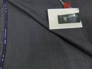  высококлассный Британия ткань DORMEUIL шерсть 100% серый / полоса MADE IN ENGLANO бренд с биркой 4m1 листов предмет через год направление 