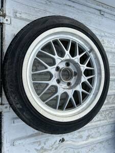 BBS 17インチ 8J ET 45 PCD114.3 5穴 (BRIDGESTONE 215/45/17 ) タイヤオマケ　(１本)