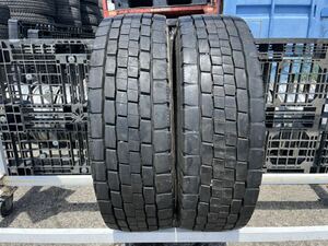 TBLT218 中古 265/60R22.5 143/140 DUNLOP SP680 ダンロップ 夏タイヤ MIX ミックス トラック 大型 低床 2021.22年製 2本セット