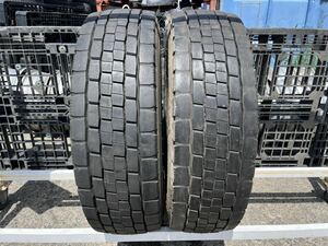 TBLT220 中古 265/60R22.5 143/140 DUNLOP SP680 Dunlop 夏Tires MIX ミックス truck large size 低床 202009製 2本set