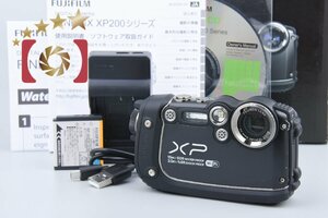 【中古】FUJIFILM 富士フイルム FinePix XP200 ブラック コンパクトデジタルカメラ 元箱付き