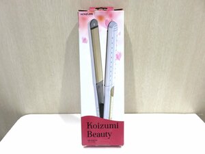 【76】1円～未使用品 KOIZUMI ヘアアイロン ストレートアイロン Koizumi Beauty KHS-8101/W