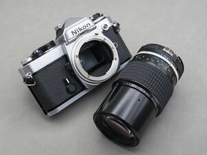動作確認 Nikon ニコン FE フィルムカメラ + Ai Nikkor 200mm F4 マニュアルフォーカスレンズ