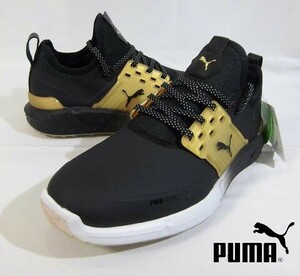 F火06129未使用▼ プーマ ゴルフ イグナイト アーティキュレート ゴールド 25.5㎝ スパイク ゴルフシューズ PUMA Ignite Articulated Gold