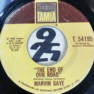 試聴 70年 MARVIN GAYE THE END OF OUR ROAD 両面VG++ SOUNDS EX 