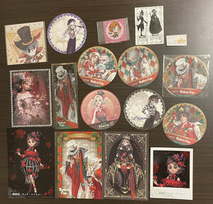!100..* the fifth person .IdentityV BUTLERS CAFE collaboration Cafe Coaster postcard seal sticker 523