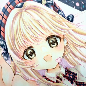 手描きイラスト オリジナル コピック A5 女の子 イラスト アイドル