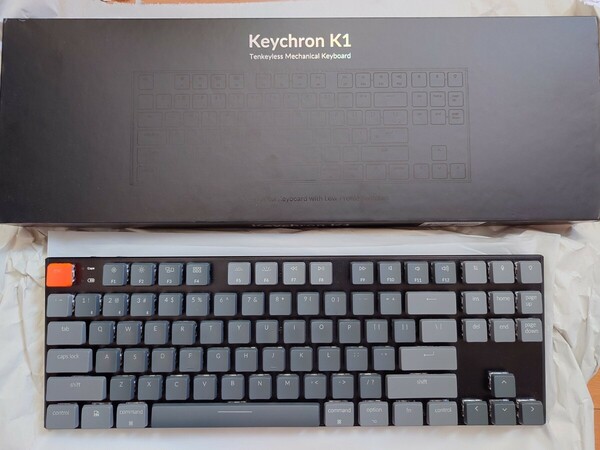 【キーボード】keychron K1（US配列/赤軸）【中古】