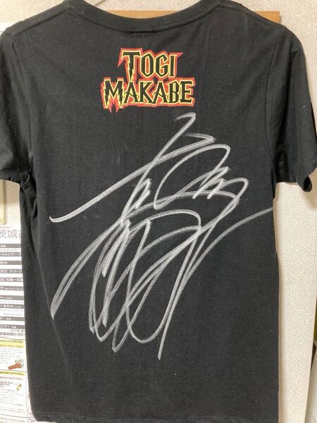 真壁刀義 直筆サイン入りTシャツ 新日本プロレス
