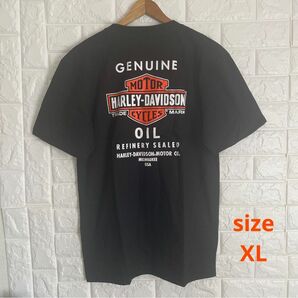 ハーレーダビットソン 半袖 Tシャツ 黒　XL バイク　ツーリング 新品 送料無料