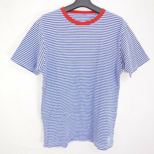 uniform experiment ユニフォームエクスペリメント COTTON BORDER S/S T-SHIRT 半袖カットソー ボーダー Tシャツ 青赤BLUE/RED 4 UE-110073