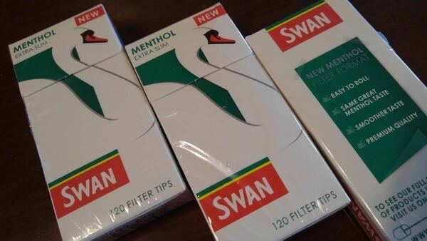 スワン SWAN 手巻き タバコ エクストラ スリム フィルター メンソール 120個入り 10箱セット 送料無料