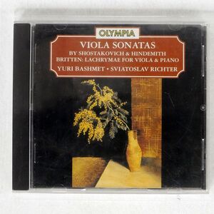 YURI BASHMET/ヴィオラソナタ集/OLYMPIA OCD 625 CD □