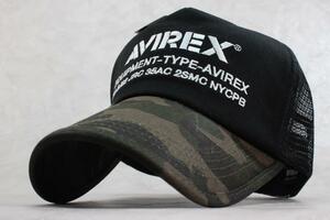 AVIREX アヴィレックス アビレックス キャップ 帽子 メッシュキャップ メンズ U.S.A NUMBERRING カモフラージュ 人気 トレンド