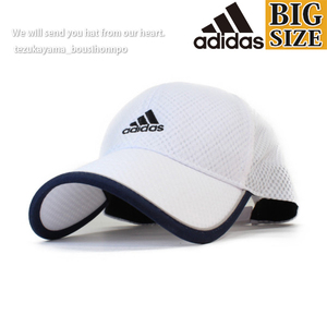 adidas アディダス キャップ メンズ レディース 大きいサイズ ビッグサイズ 帽子 LITE メッシュキャップ ホワイト GOLF ゴルフ ブランド