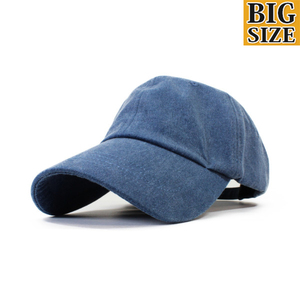 大きいサイズ ビッグサイズ XL キャップ 帽子 メンズ シンプル ウォッシュローキャップ ネイビー 秋冬 春夏 トレンド 人気
