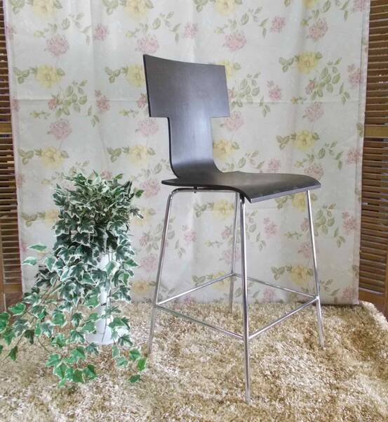 カウンターチェア ハイチェア バーチェア 展示キス処分 ビーチ材積層合板 座面高さ66cm 沖縄など諸島部は送れません