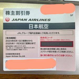JAL 日本航空 株主優待券　2025.11.30ご搭乗分迄有効　1枚　