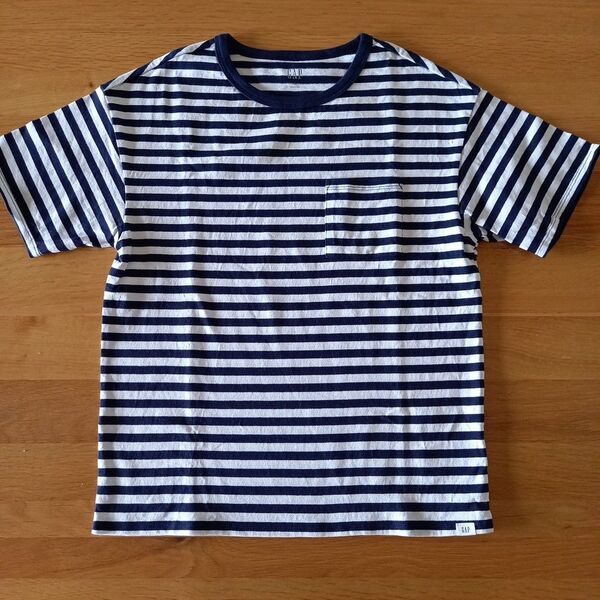 GAP Tシャツ(150) 紺ボーダー ギャップ 半袖