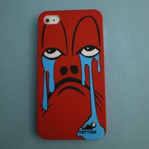 即決・送料込)【ユニークなスリムハードケース】YETTIDE iPhone 4S / 4 Funny Face - Weep Red YET-HC-02