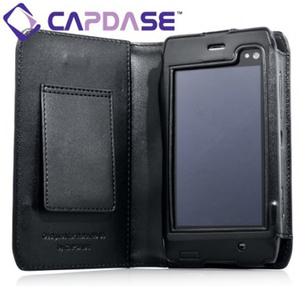 即決・送料込)【手帳型レザーケース】CAPDASE Nokia N8 Bi-fold (横開き) レザーケース (牛革) 黒