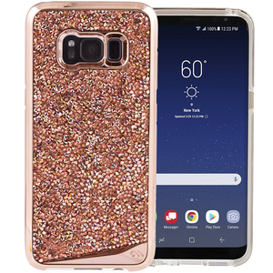 即決・送料込)【水晶を使ったケース】Case-Mate Galaxy S8 docomo SC-02J/au SCV36 Brilliance Rose Gold