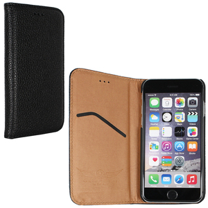 即決・送料込)【エンボスレザー調手帳型ケース】PREMIUM iPhone 6s/6 Emboss Leather Style Case Black