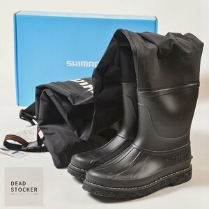 [ новый товар ]SHIMANO гипер- забродный полукомбинезон черный L размер ( обувь 25.5-26.0cm) FF-055T грудь - ikatto фетр булавка подошва тонкий Silhouette 
