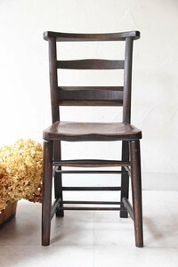 ■店頭価格　￥３３０００■チャペルチェア９６・チャーチ・白木椅子・椅子イス・イギリスビンテージ・ヴィンテージ家具