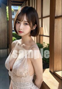 602_10【高画質 ポスター】美女 美少女 同人 美乳 セクシー 美人 グラビア かわいい A4サイズ アートポスター