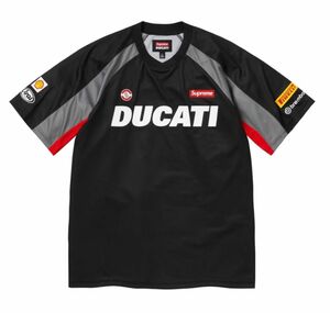 Supreme×Ducati Soccer Jersey 黒M