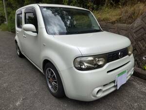 2011Cube1.5Ｘ Vセレクション HDDNavigation ETC popularのPearlホワイト 令和1996April迄 Vehicle inspection長い!!