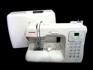 1000円スタート ミシン JANOME KP-225 MODEL 807 ジャノメ ハンドクラフト 手工芸 通電確認済み ケース付 5 ミシンJ1013