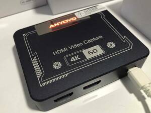ANYOYO 4K60P USB-Cビデオキャプチャーユニット VC-009PRO 微使用中古